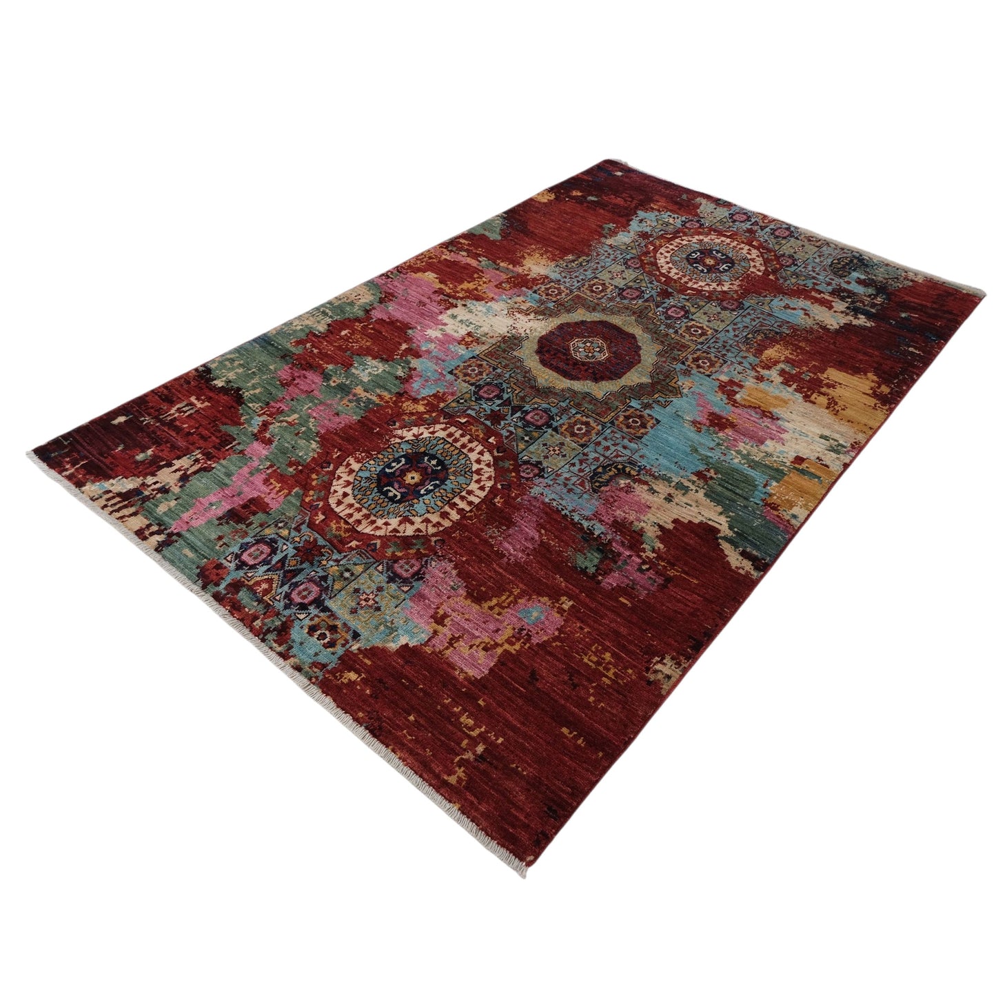 ARYANA ARYAN PINK / RED 3'11" X 6'3"