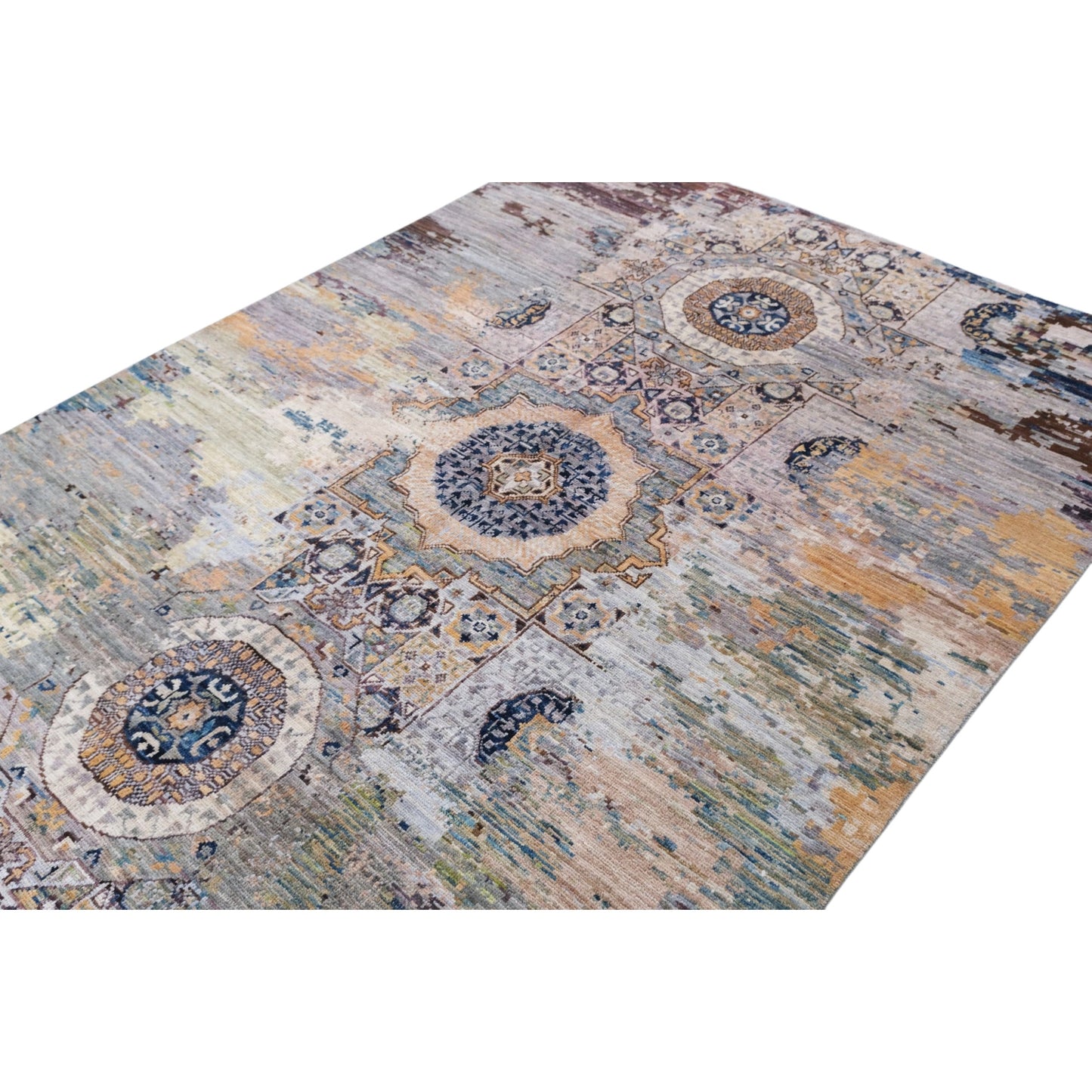 ARYANA ARYAN LIGHT BLUE / NAVY 5'1" X 7'