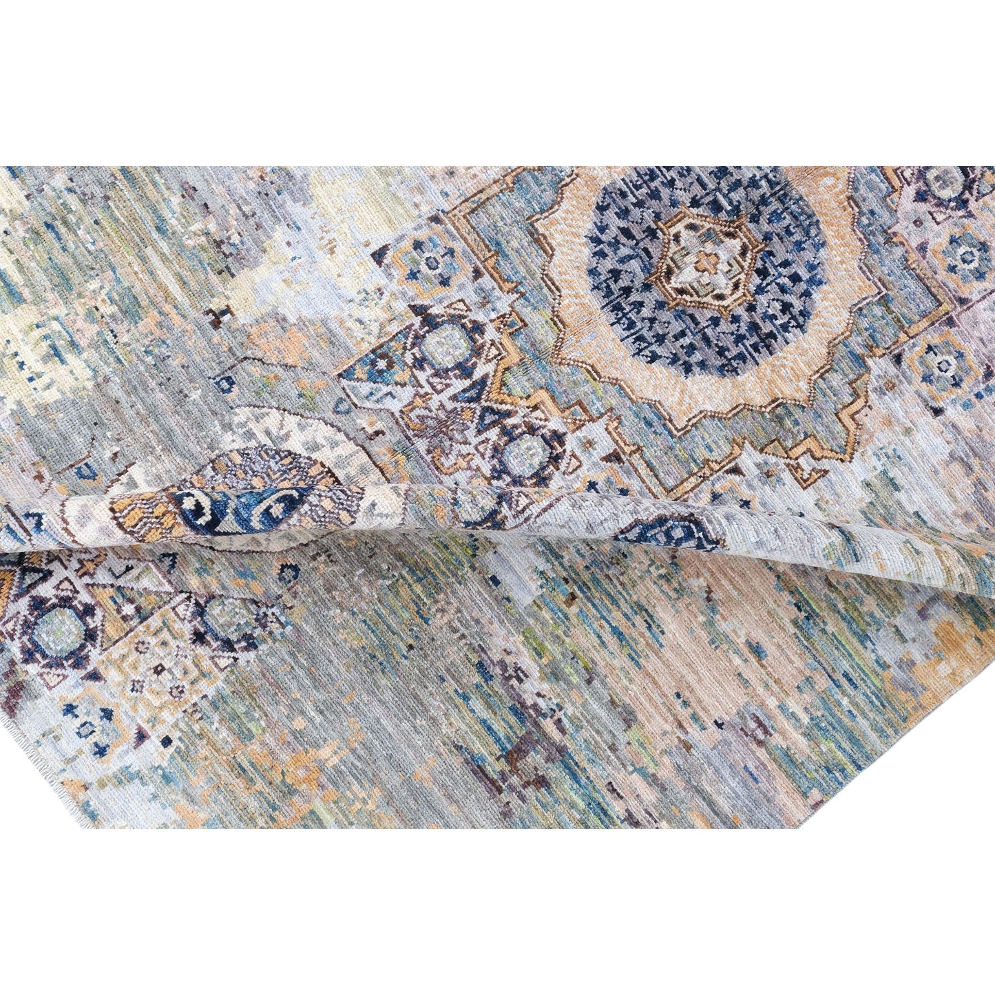 ARYANA ARYAN LIGHT BLUE / NAVY 5'1" X 7'