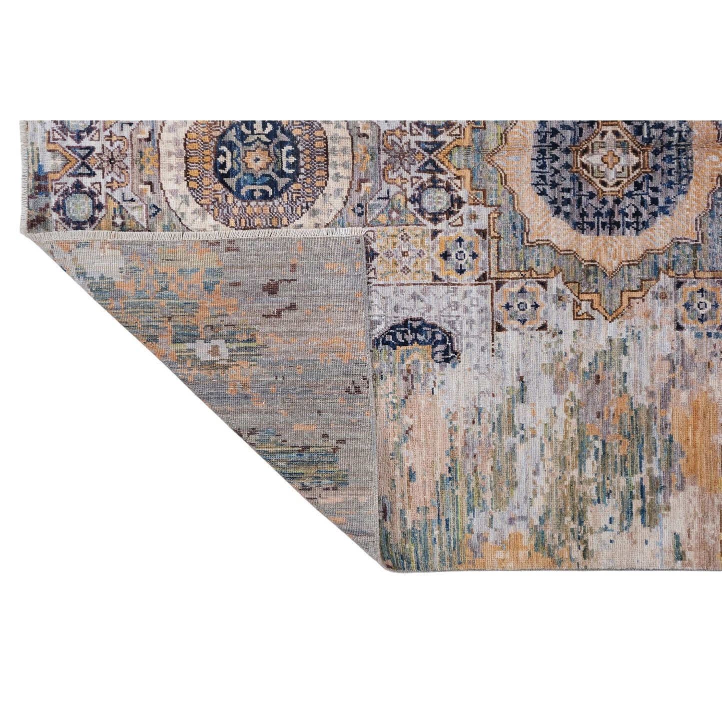 ARYANA ARYAN LIGHT BLUE / NAVY 5'1" X 7'