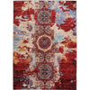ARYANA ARYAN LIGHT BLUE / RED 4'11" X 6'8"