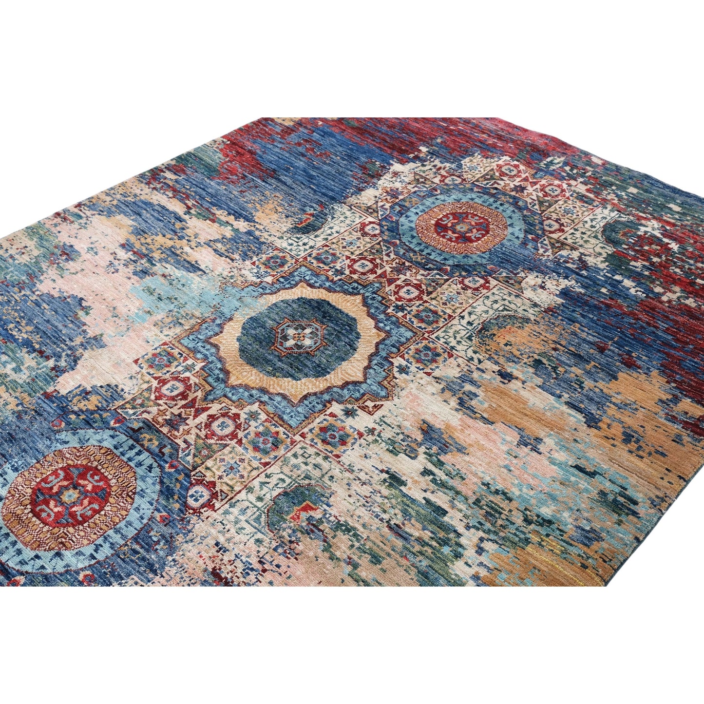 ARYANA ARYAN NAVY / RED 5' X 7'