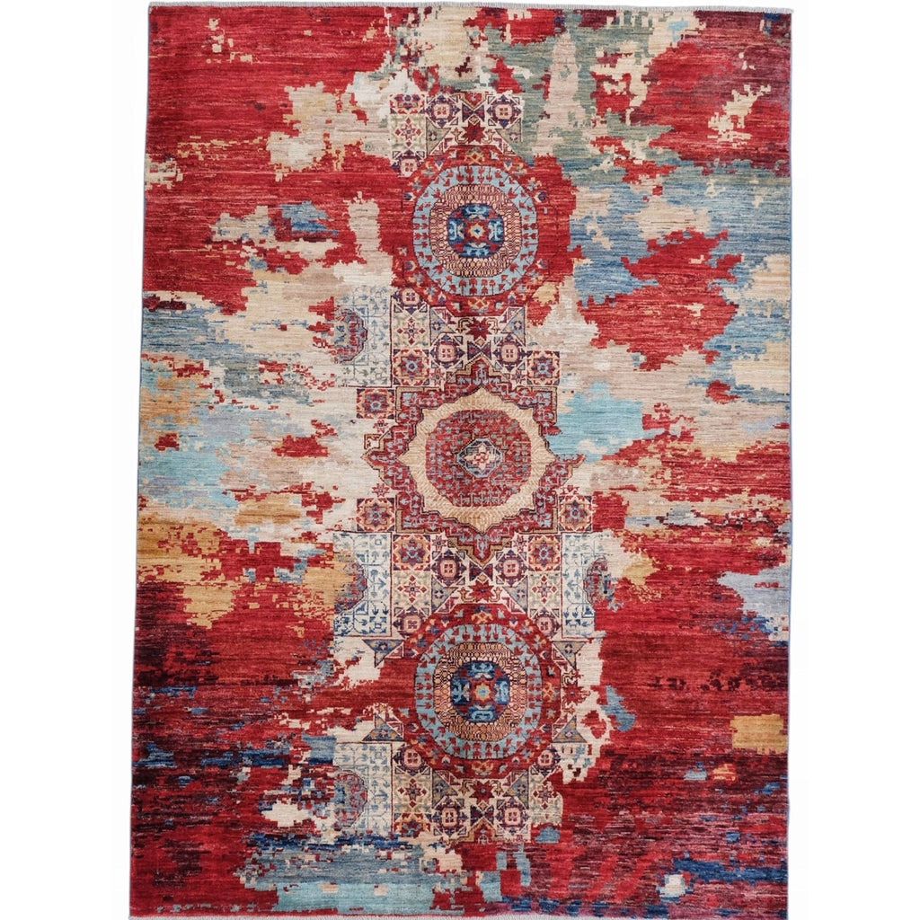 ARYANA ARYAN RED / IVORY 4'11" X 6'10"