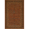 ANTIQUE PERSIAN FINE SAROUK RED / NAVY 12'2" X 14'3"