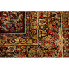 ANTIQUE PERSIAN FINE SAROUK RED / NAVY  10' X 19'10"