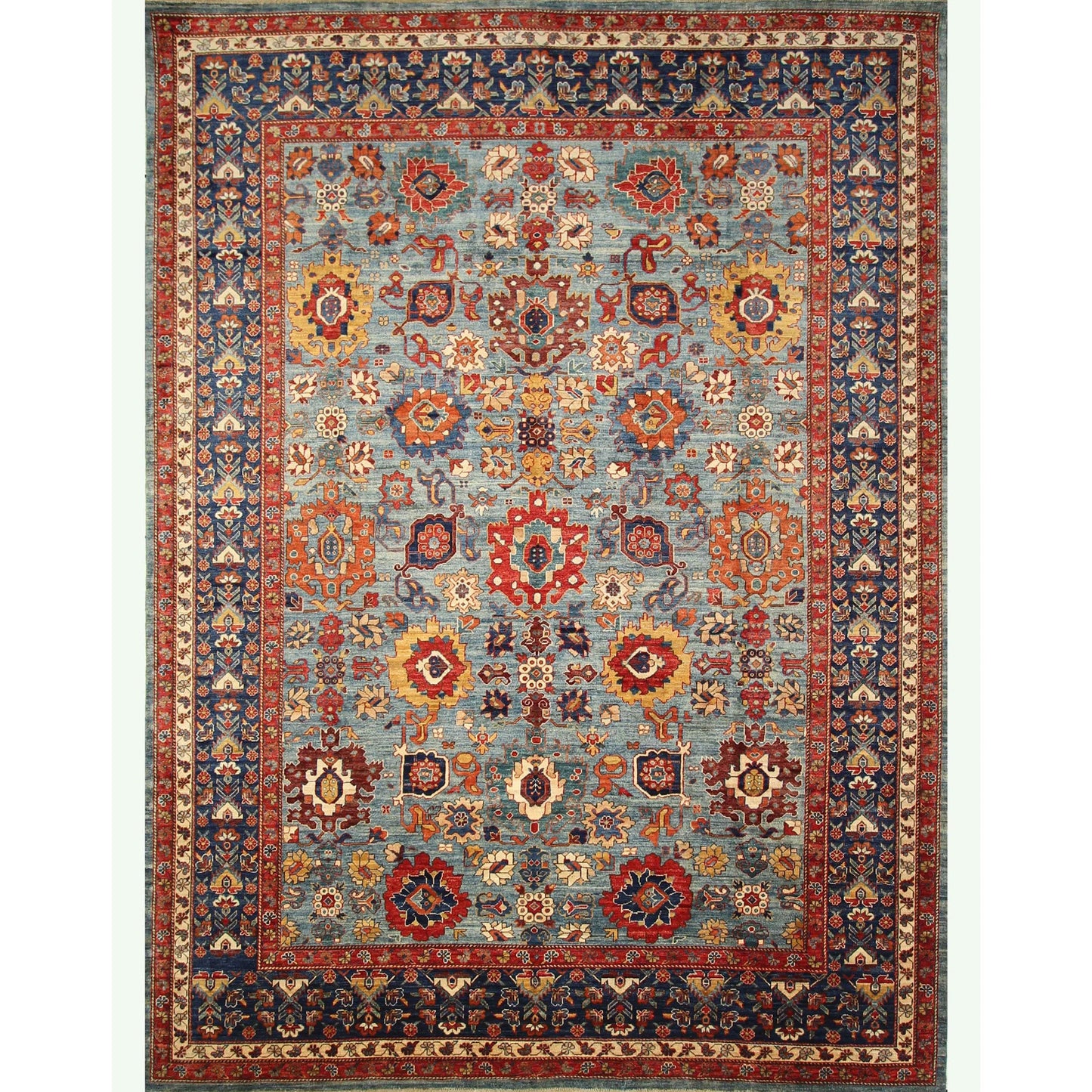 ARYANA ARYAN LIGHT BLUE / BLUE 9' X 11'11"