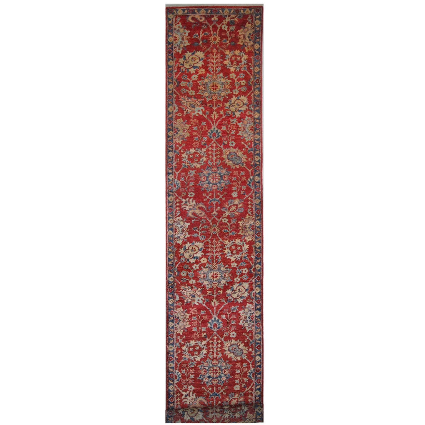 ARYANA ARYAN RED / NAVY 2'6" X 17'5"