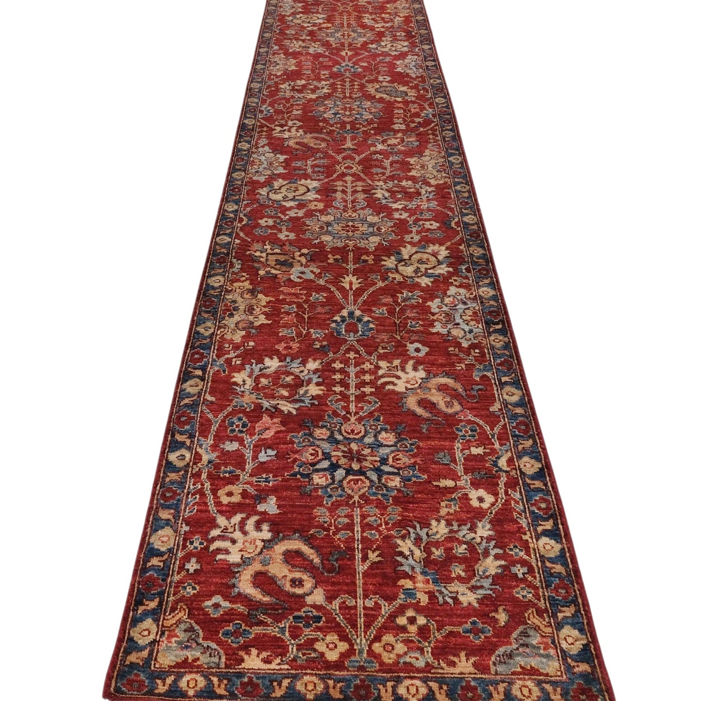 ARYANA ARYAN RED / NAVY 2'6" X 17'5"