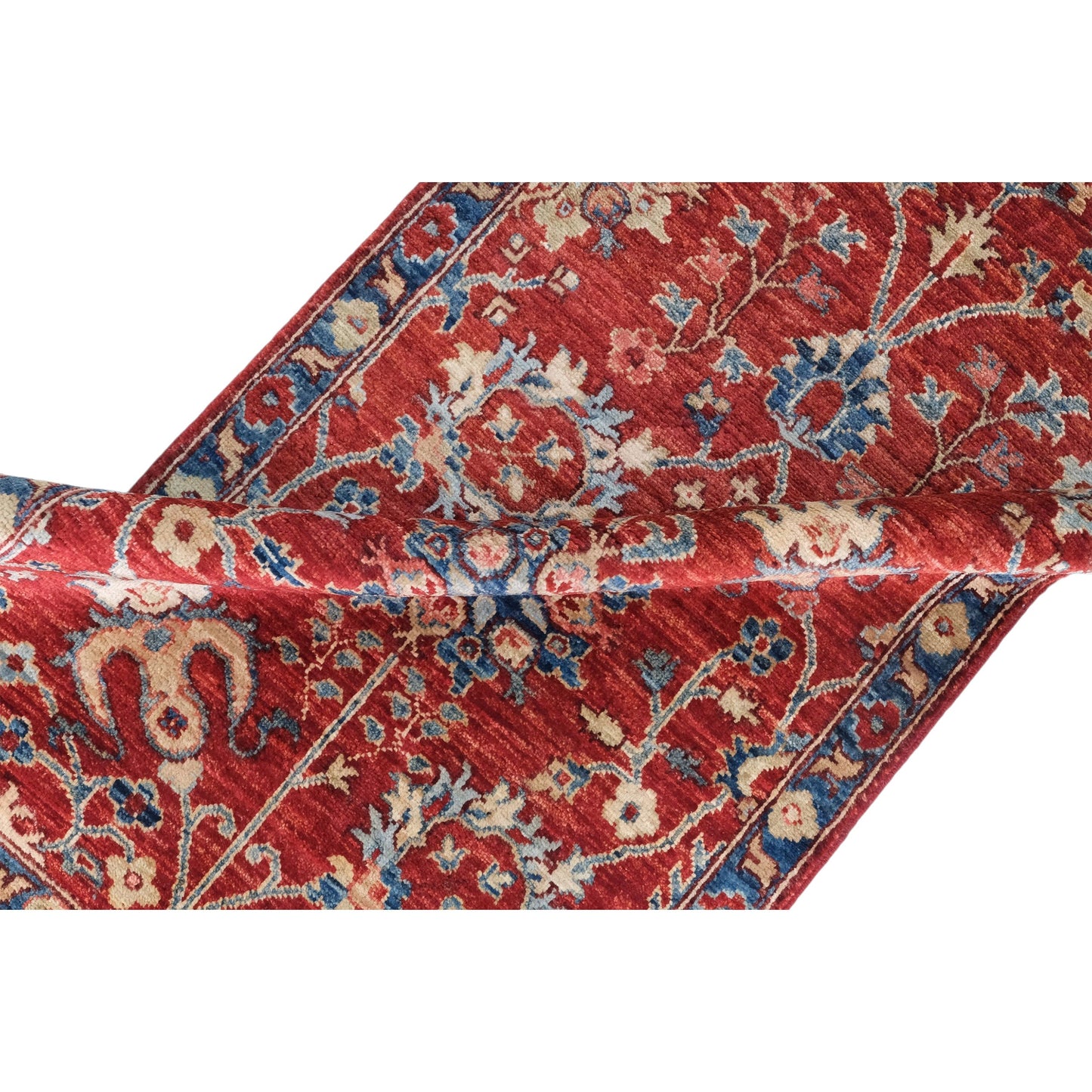 ARYANA ARYAN RED / NAVY 2'6" X 17'5"