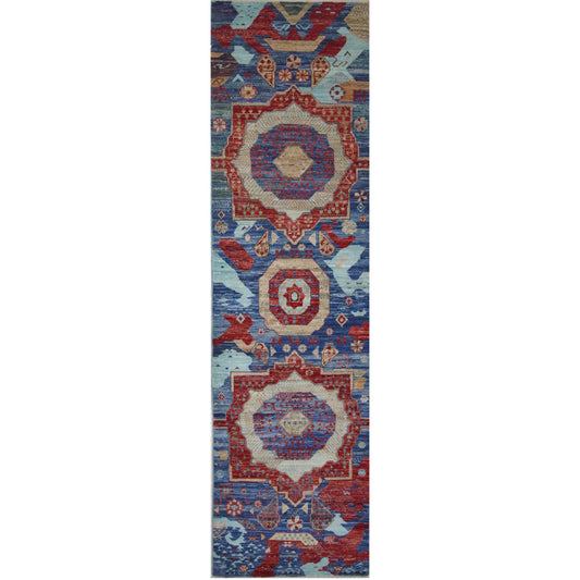 ARYANA ARYAN NAVY / RED 2'7" X 9'6"