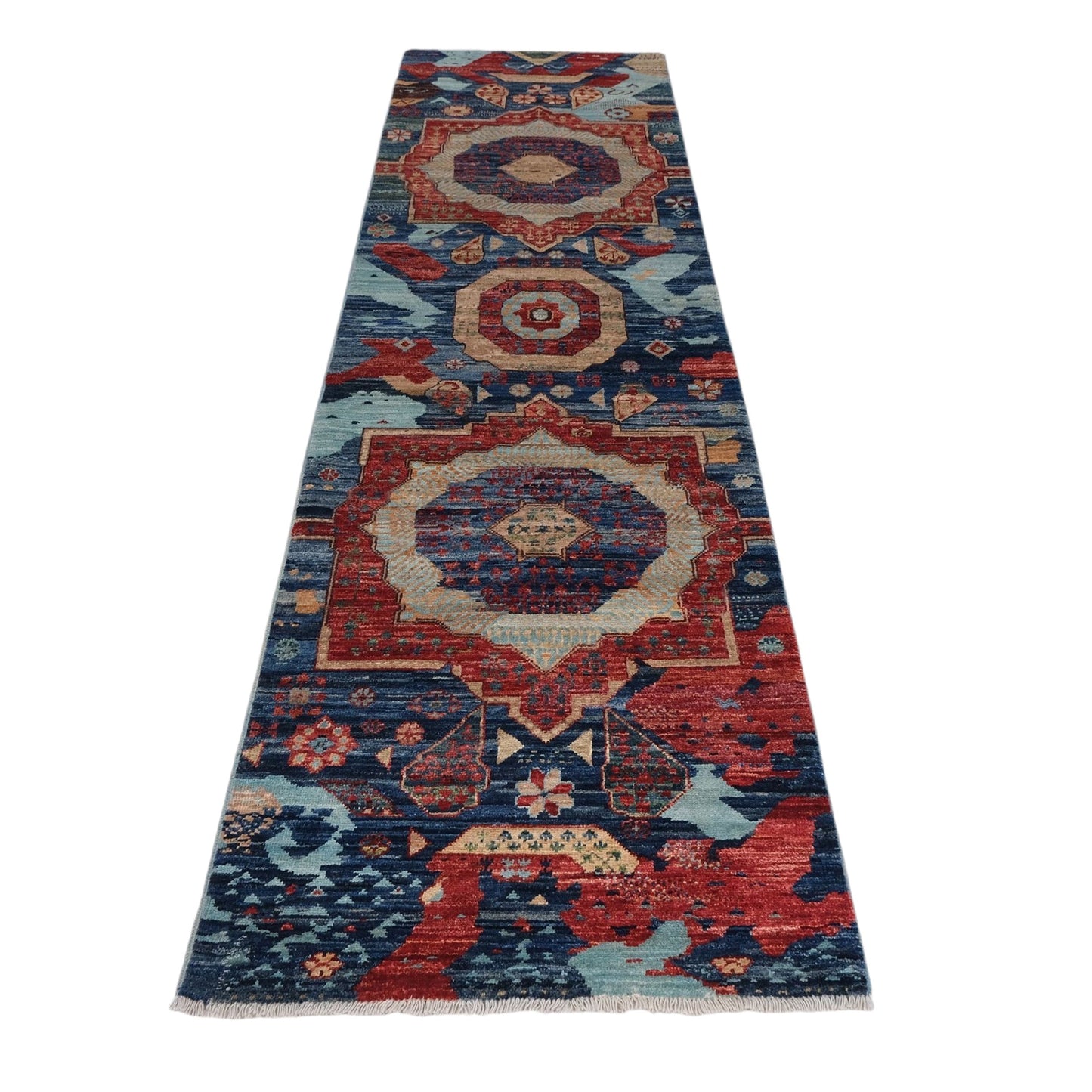 ARYANA ARYAN NAVY / RED 2'7" X 9'6"