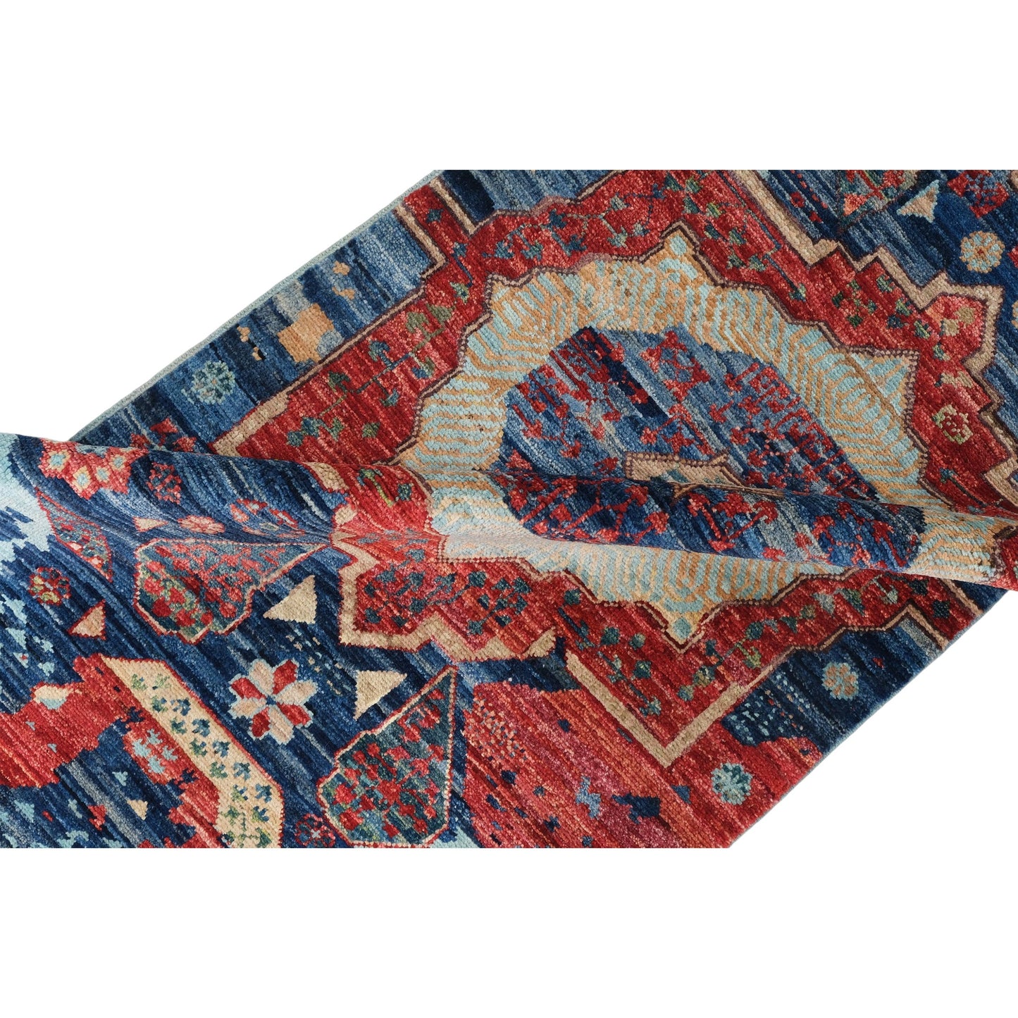 ARYANA ARYAN NAVY / RED 2'7" X 9'6"