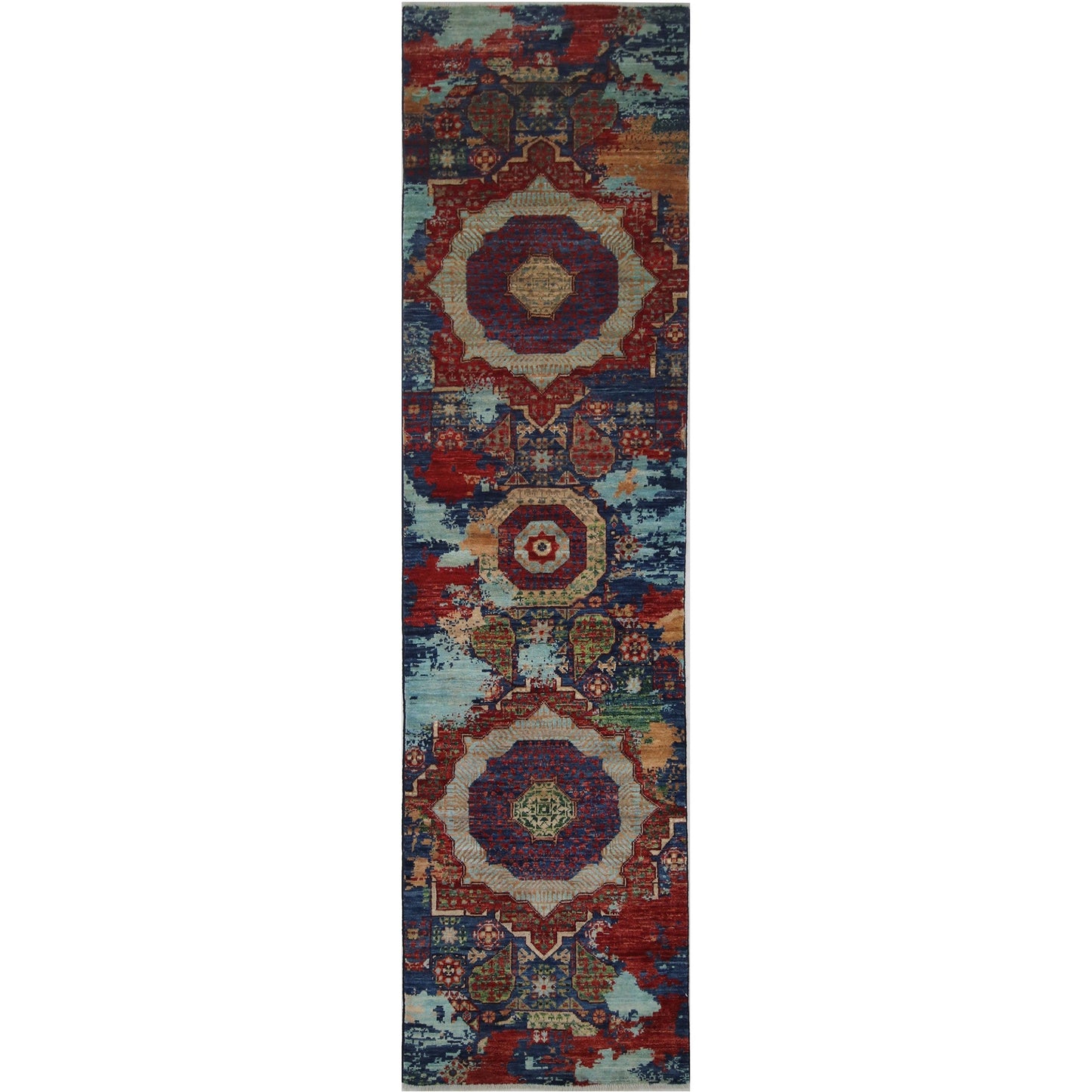 ARYANA ARYAN NAVY / RED 2'6" X 9'7"