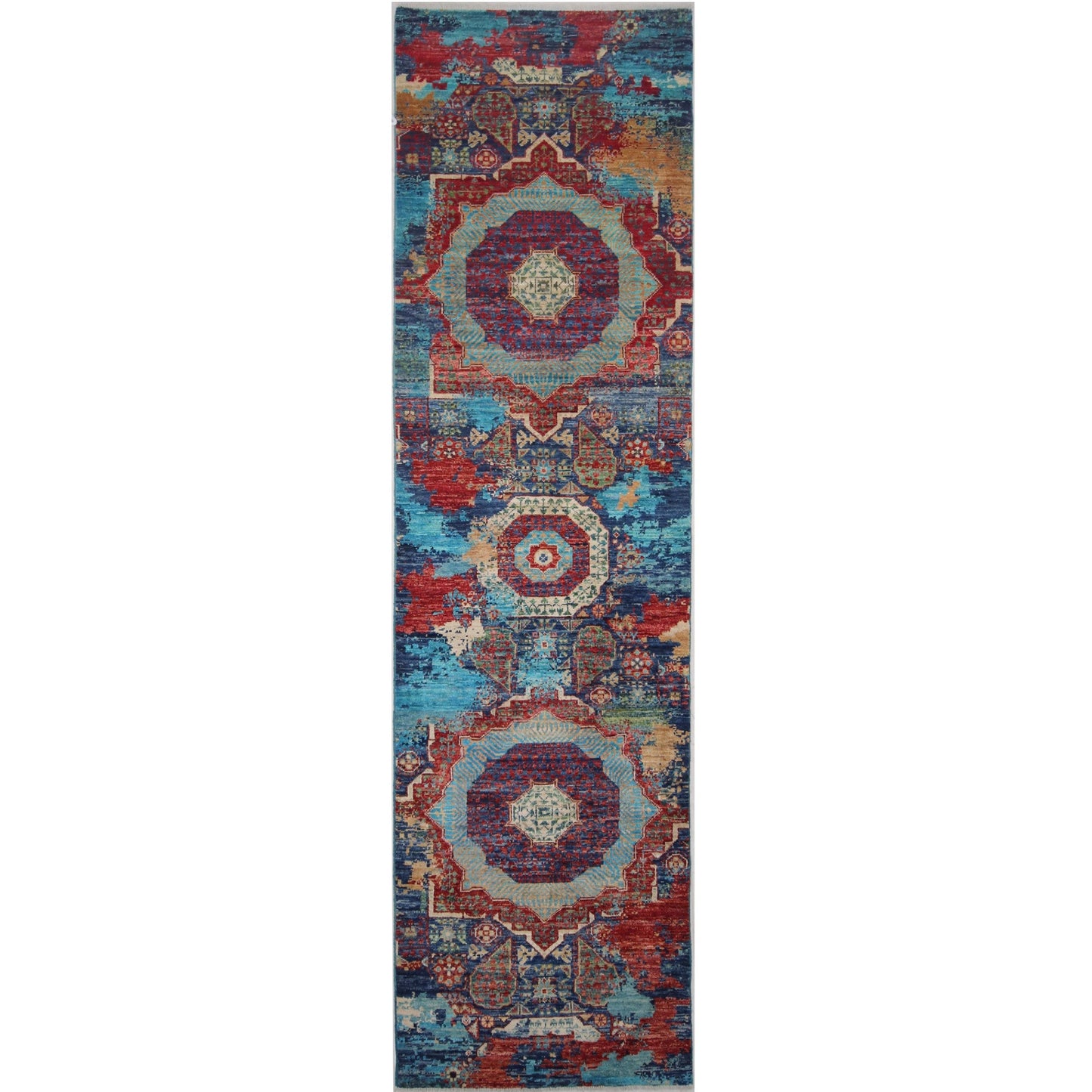 ARYANA ARYAN NAVY / RED 2'8" X 9'10"