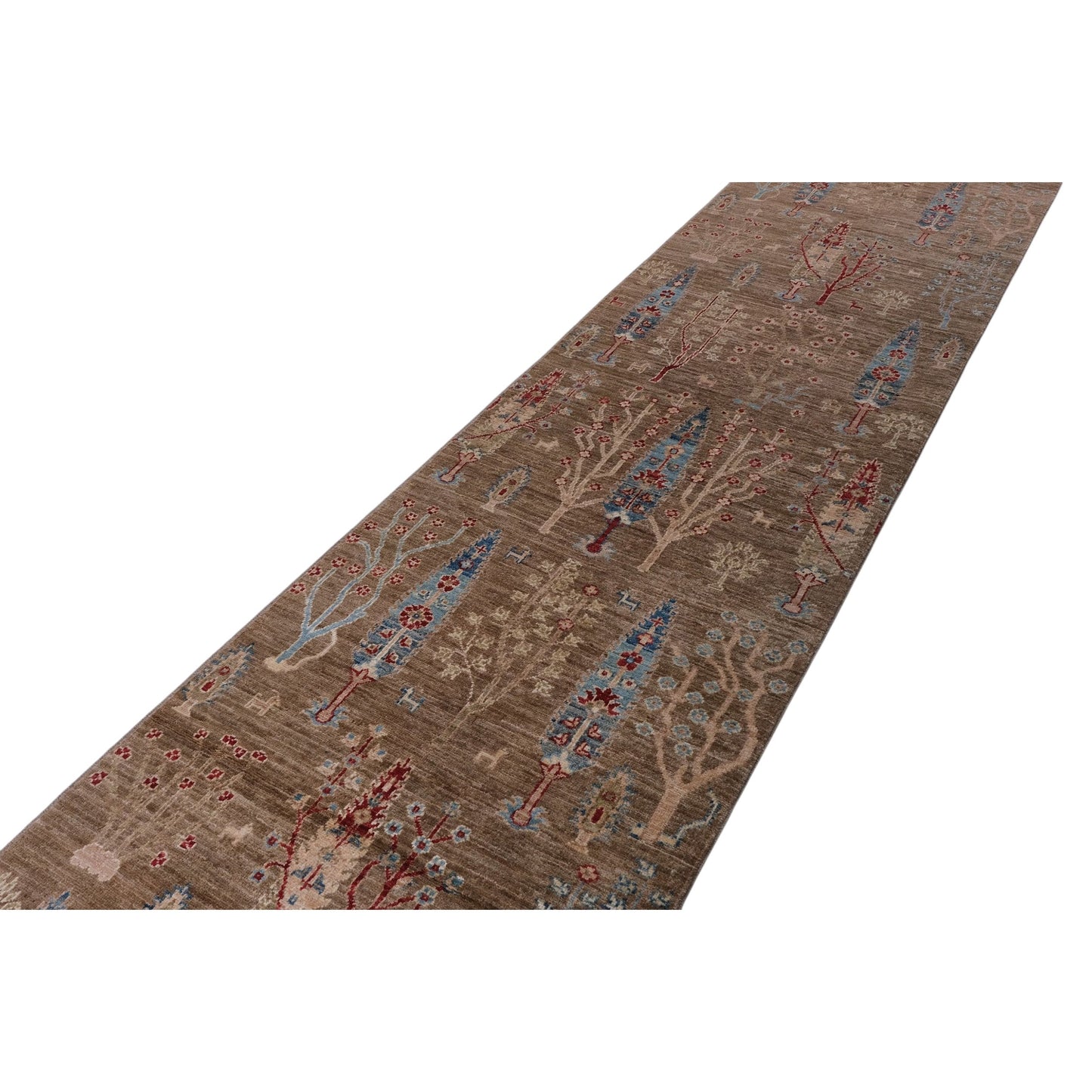 ARYANA ARYAN CAMEL / LIGHT BLUE 2'6" X 11'8"