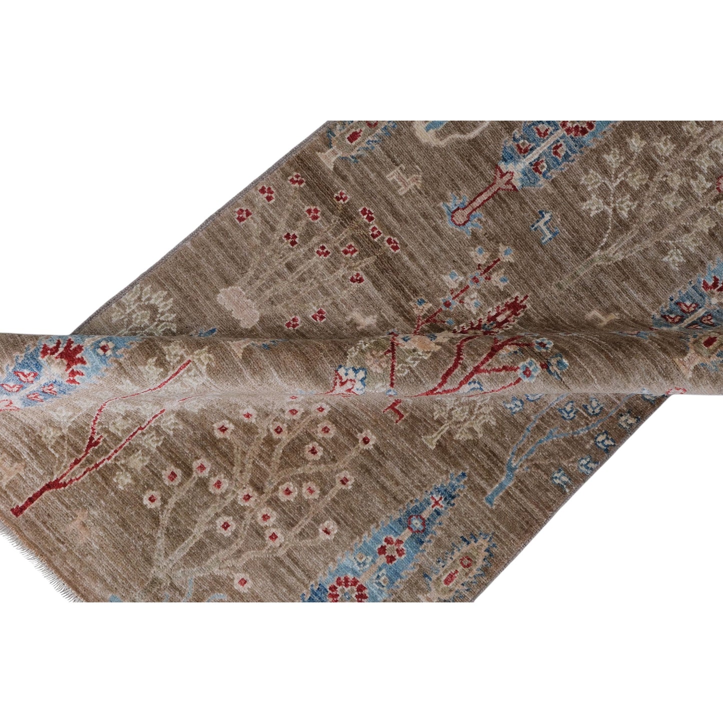 ARYANA ARYAN CAMEL / LIGHT BLUE 2'6" X 11'8"