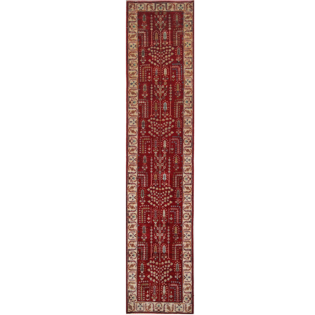 ARYANA ARYAN RED / IVORY 2'6" X 11'11"