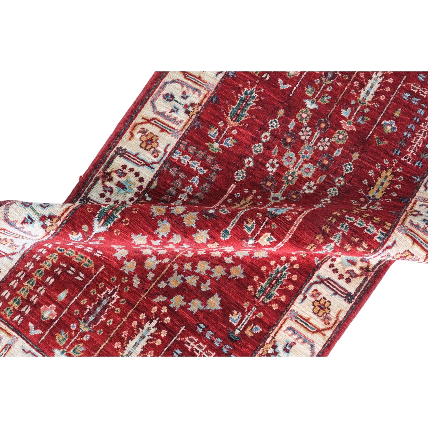 ARYANA ARYAN RED / IVORY 2'6" X 11'11"