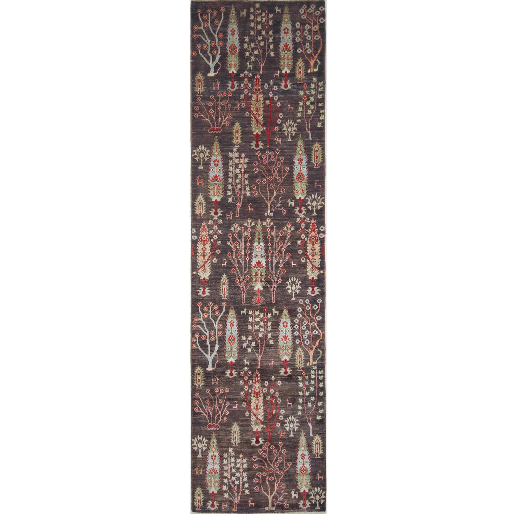 ARYANA ARYAN BROWN / LIGHT BLUE 2'6" X 9'8"