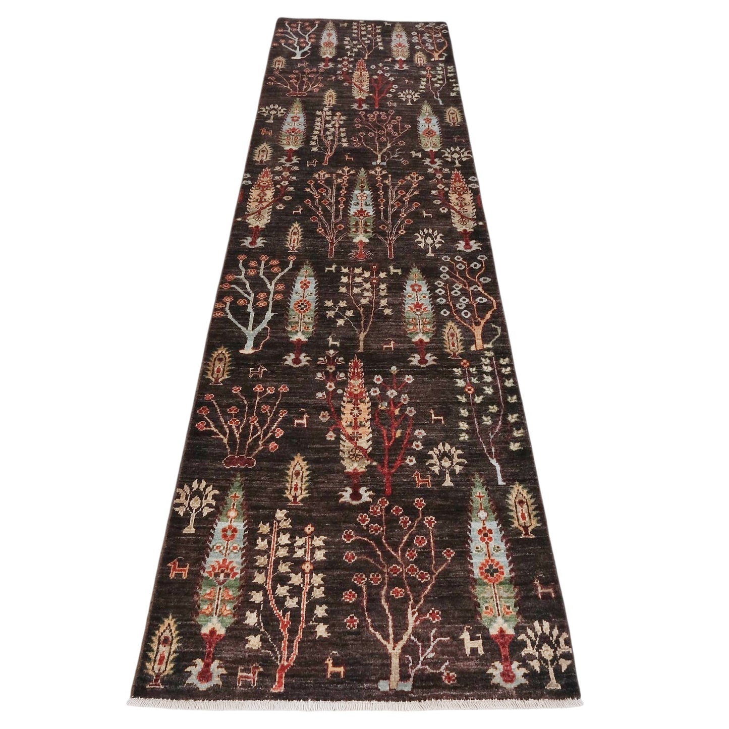 ARYANA ARYAN BROWN / LIGHT BLUE 2'6" X 9'8"