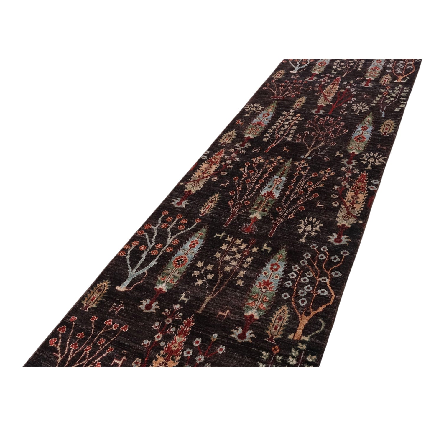 ARYANA ARYAN BROWN / LIGHT BLUE 2'6" X 9'8"