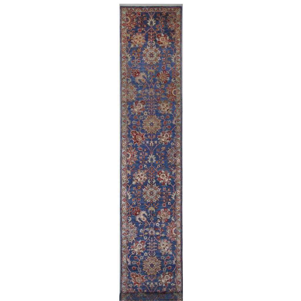 ARYANA ARYAN NAVY / LIGHT BLUE 2'4" X 14'4"