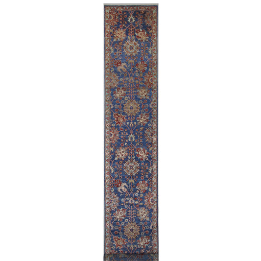ARYANA ARYAN NAVY / LIGHT BLUE 2'4" X 14'4"