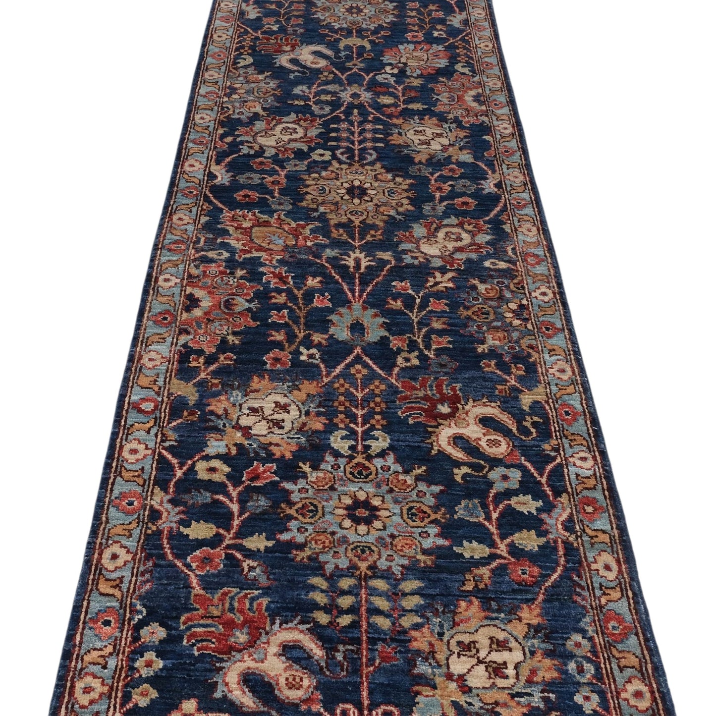 ARYANA ARYAN NAVY / LIGHT BLUE 2'4" X 14'4"
