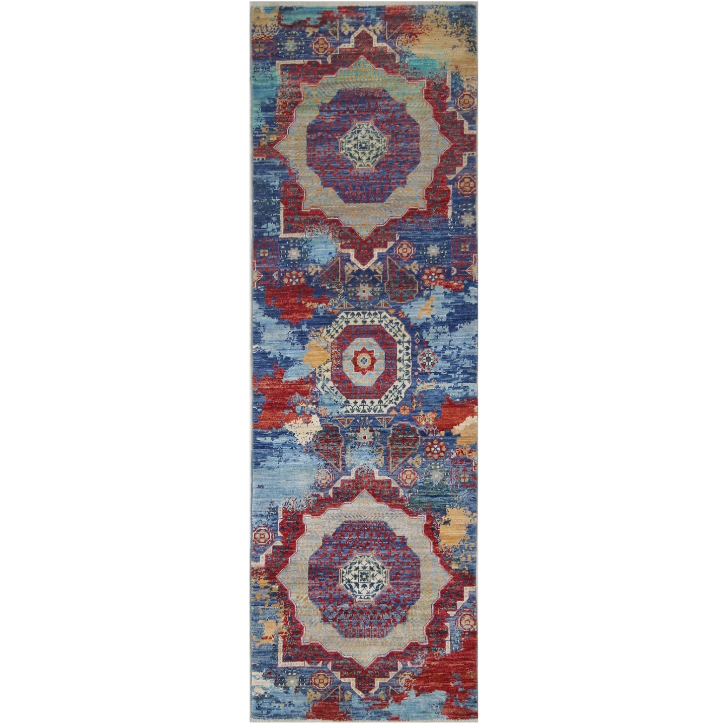 ARYANA ARYAN NAVY / RED 2'6" X 7'11"