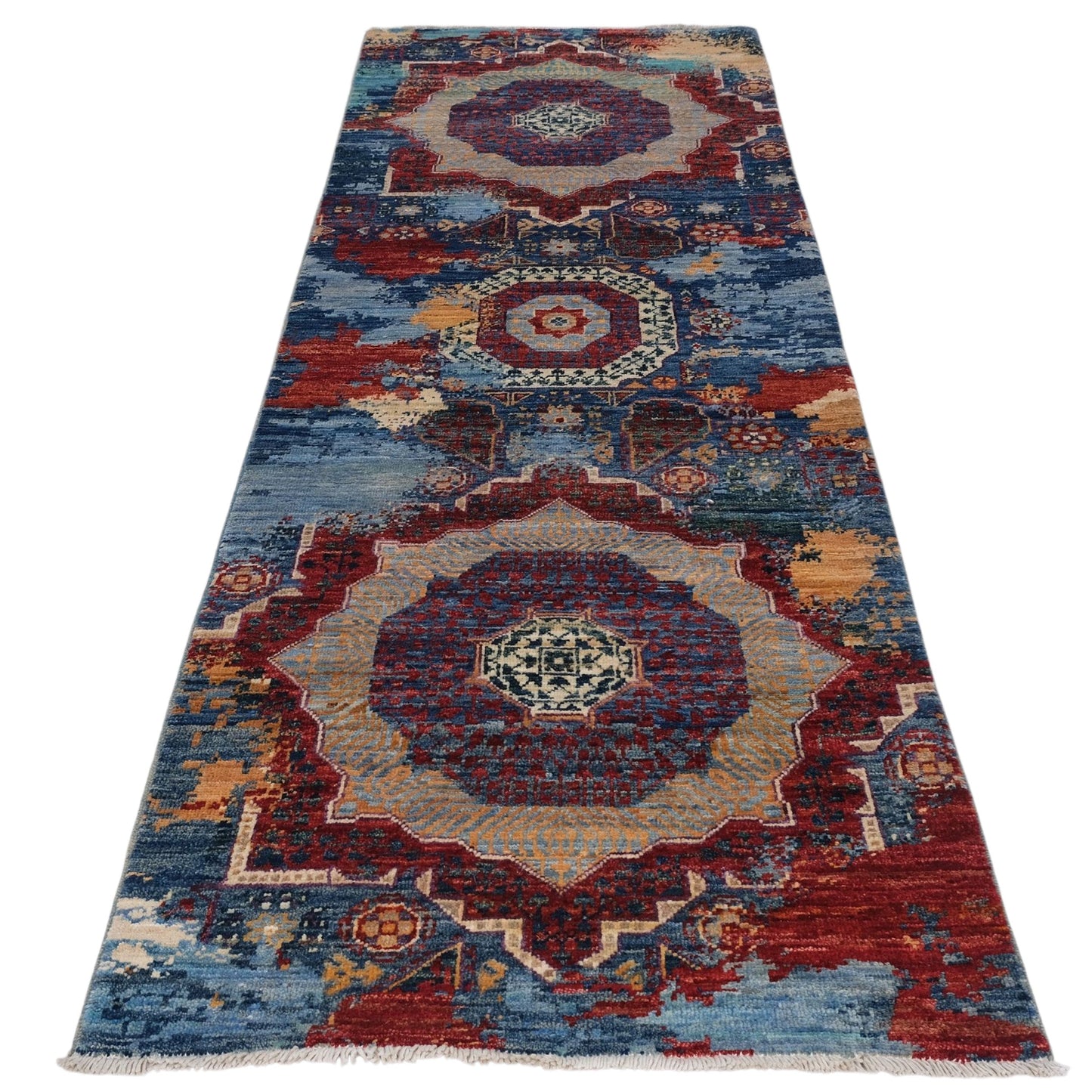 ARYANA ARYAN NAVY / RED 2'6" X 7'11"