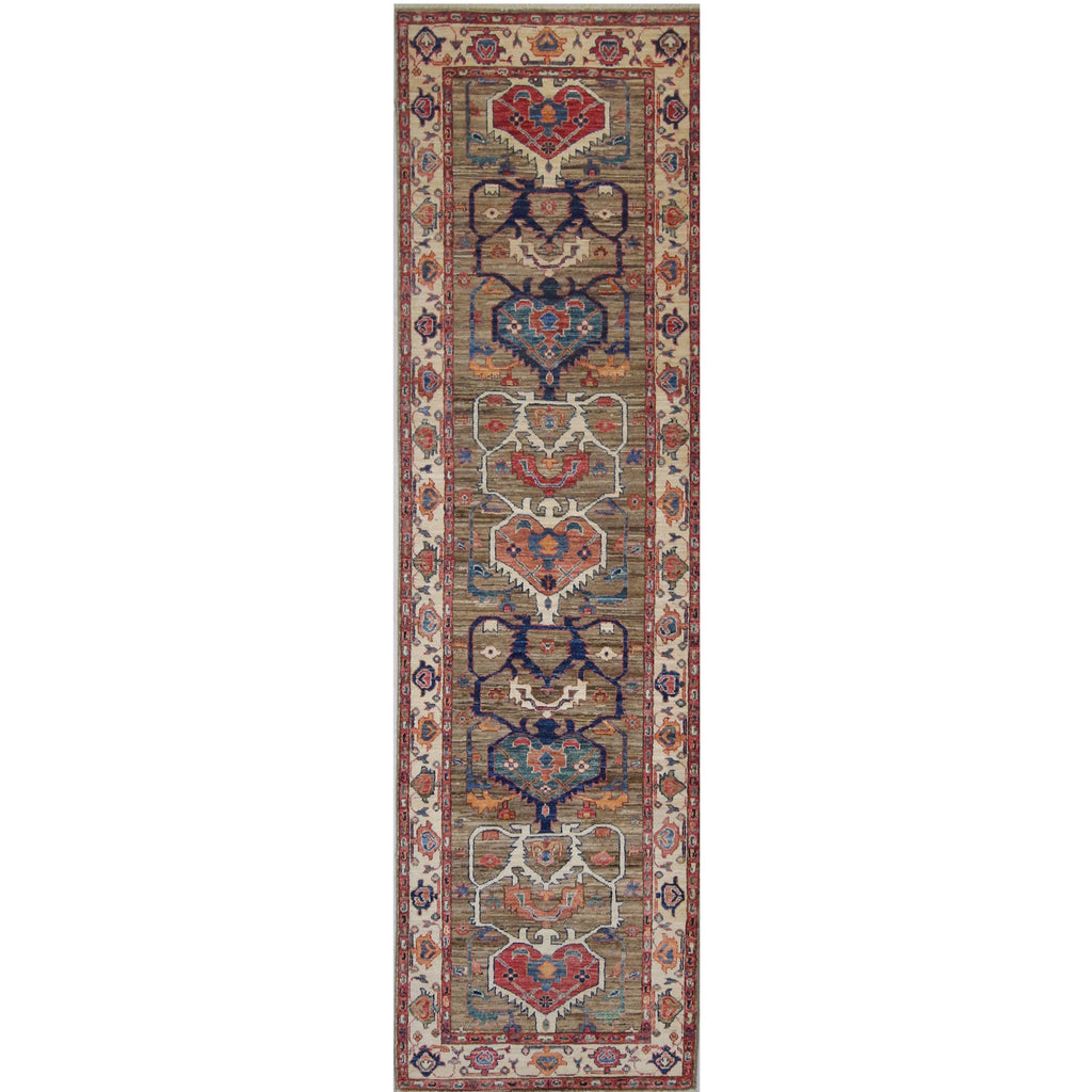 ARYANA ARYAN BROWN / IVORY 2'7" X 9'5"