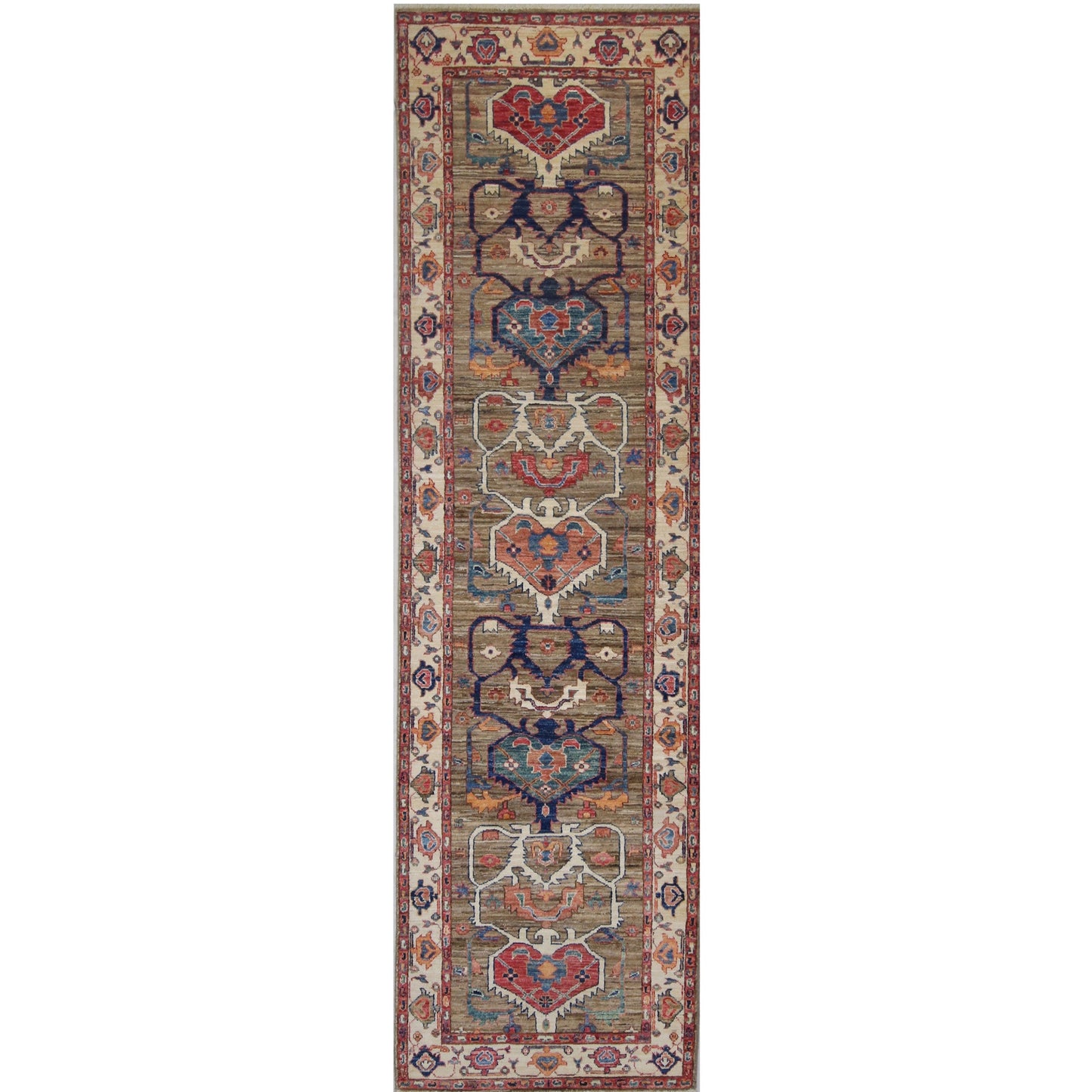 ARYANA ARYAN BROWN / IVORY 2'7" X 9'5"