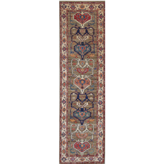ARYANA ARYAN BROWN / IVORY 2'7" X 9'5"