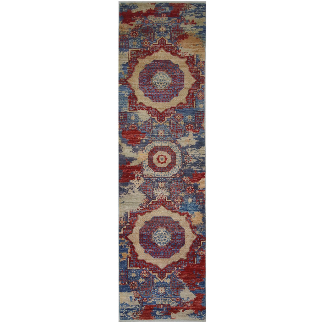 ARYANA ARYAN NAVY / RED 2'6" X 9'4"