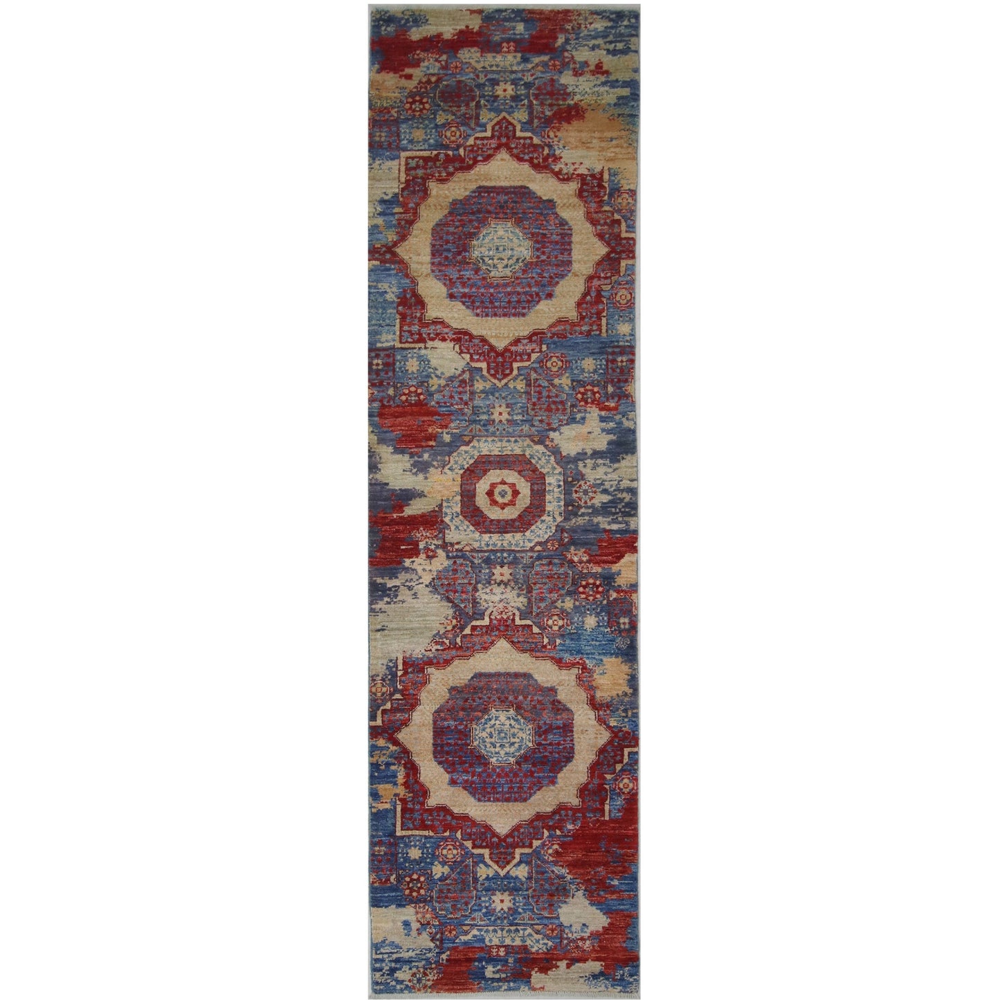 ARYANA ARYAN NAVY / RED 2'6" X 9'4"