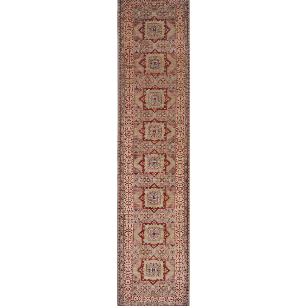 ARYANA ARYAN LIGHT GREEN / IVORY 2'7" X 11'9"