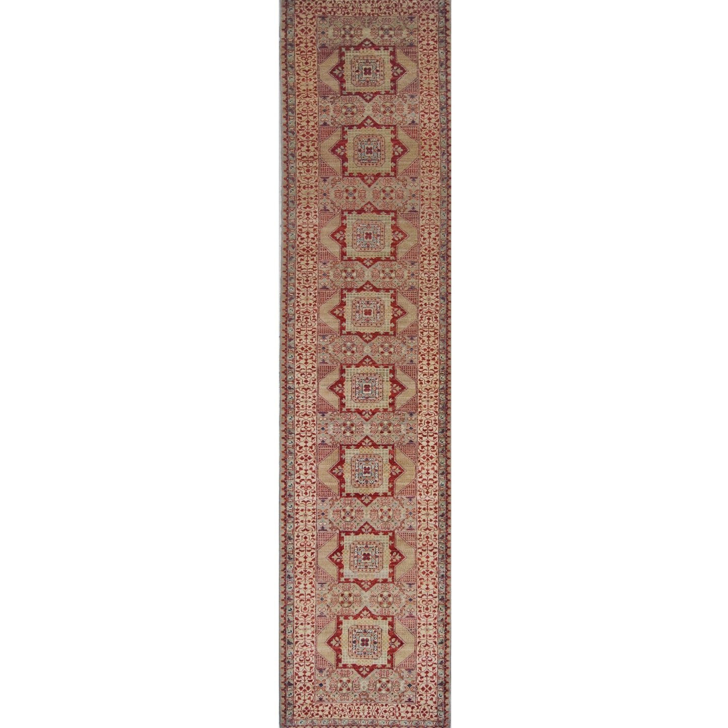 ARYANA ARYAN LIGHT GREEN / IVORY 2'7" X 11'9"