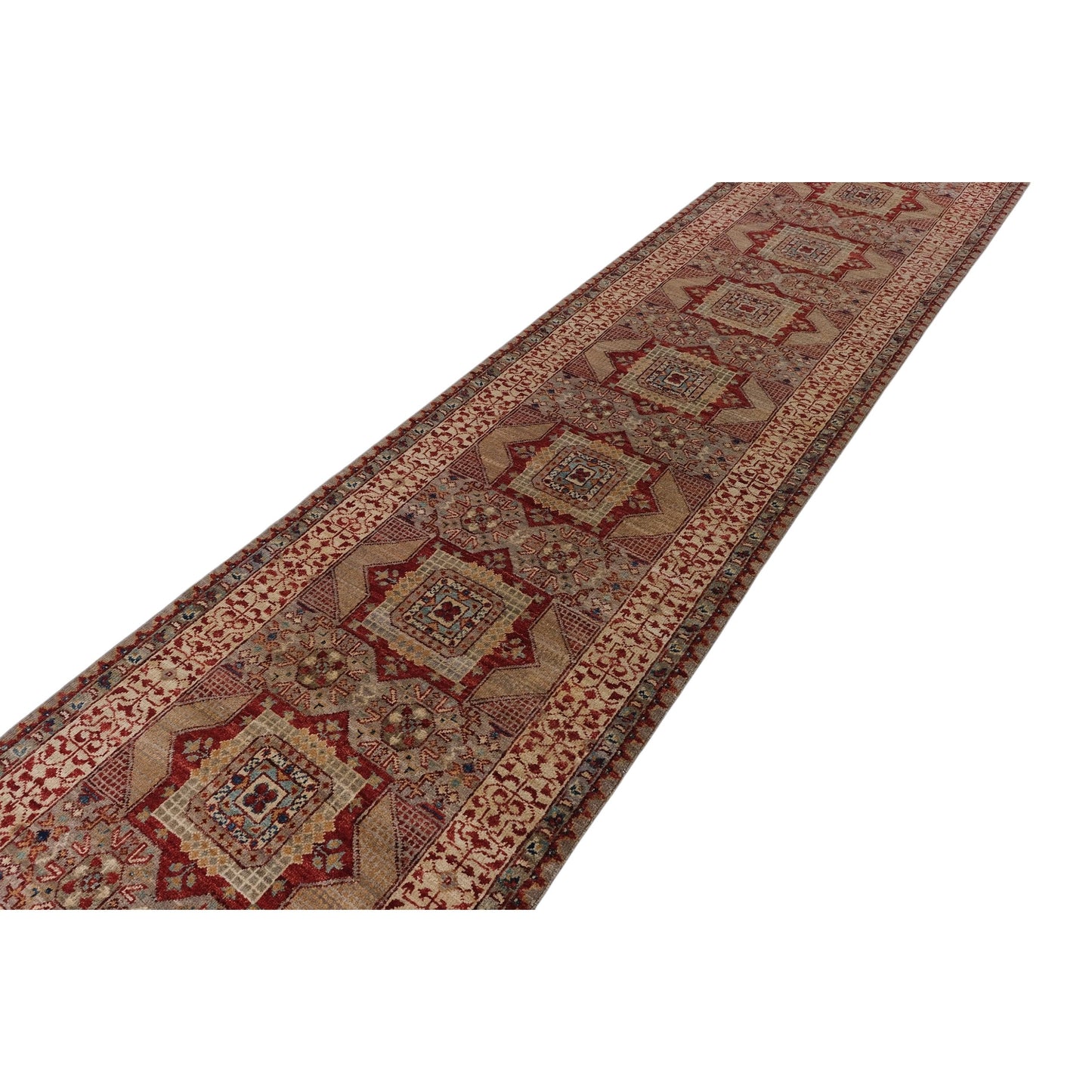 ARYANA ARYAN LIGHT GREEN / IVORY 2'7" X 11'9"