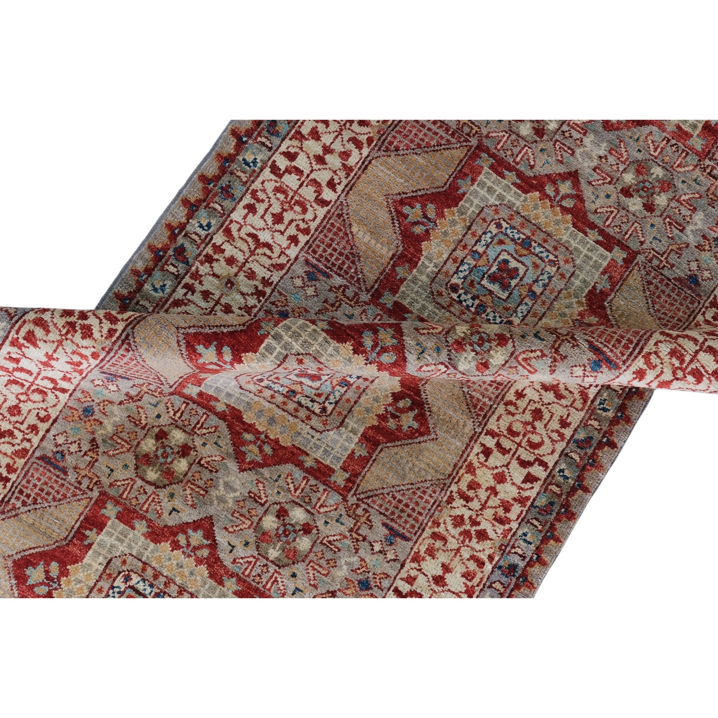 ARYANA ARYAN LIGHT GREEN / IVORY 2'7" X 11'9"