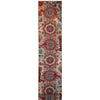 ARYANA ARYAN LIGHT BLUE / RED 2'4" X 24'7"