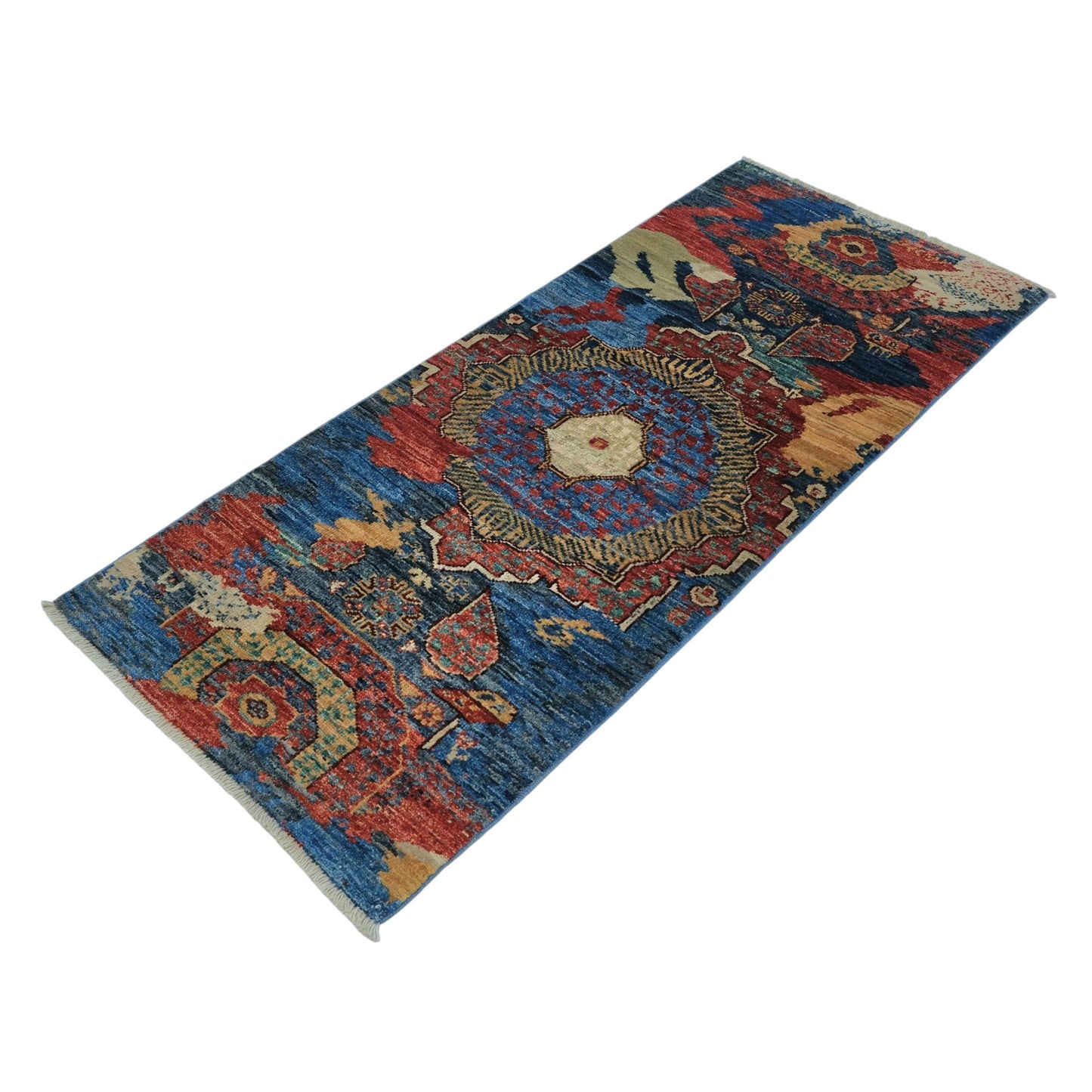 ARYANA ARYAN NAVY / RED 2' X 4'9"