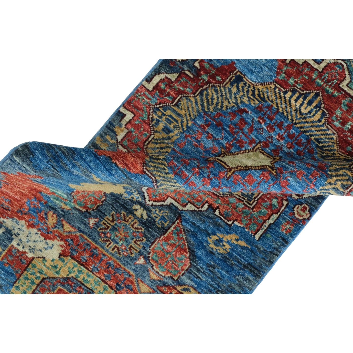 ARYANA ARYAN NAVY / RED 2' X 4'9"