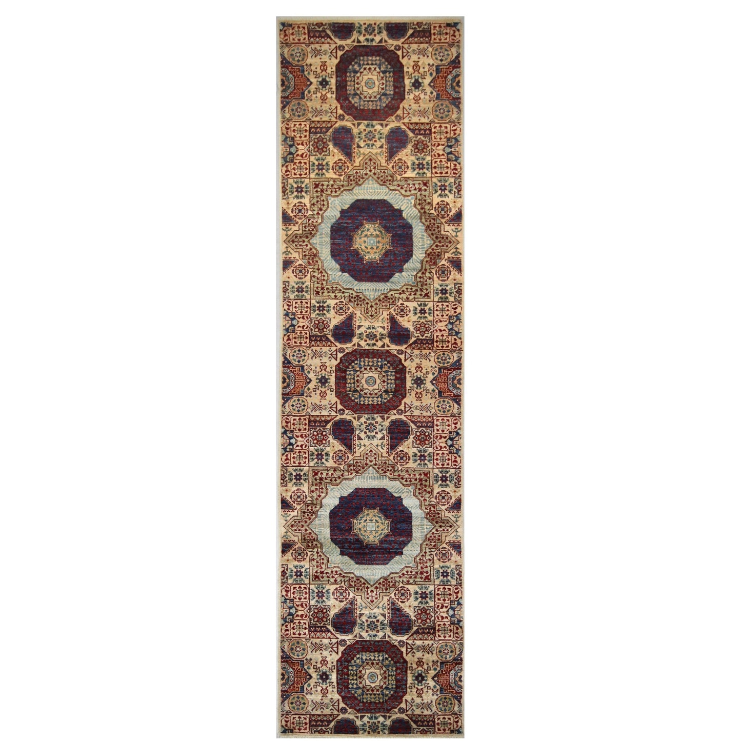 ARYANA ARYAN IVORY / NAVY 2'6" X 9'11"