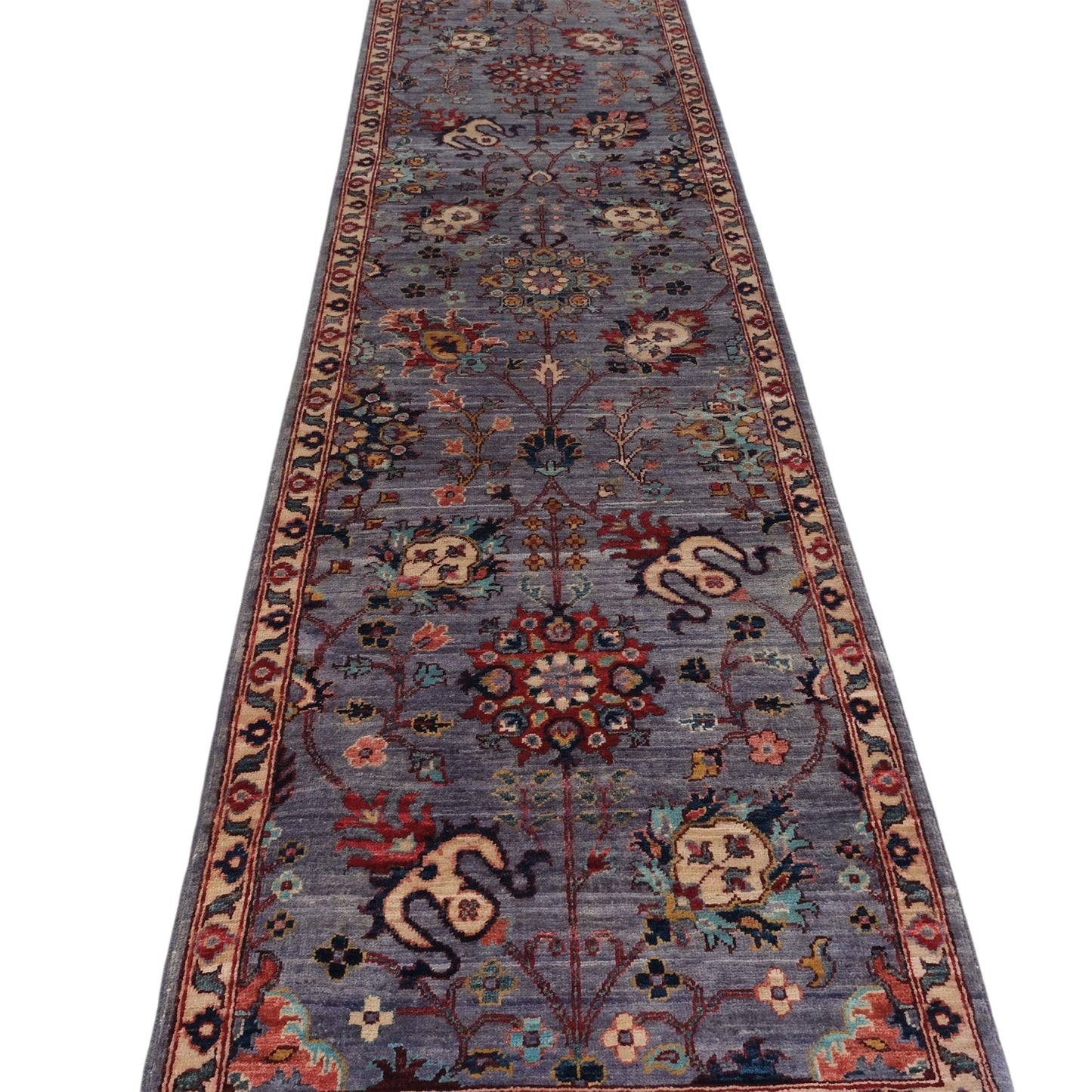 ARYANA ARYAN LIGHT BLUE / IVORY 2'5" X 18'3"