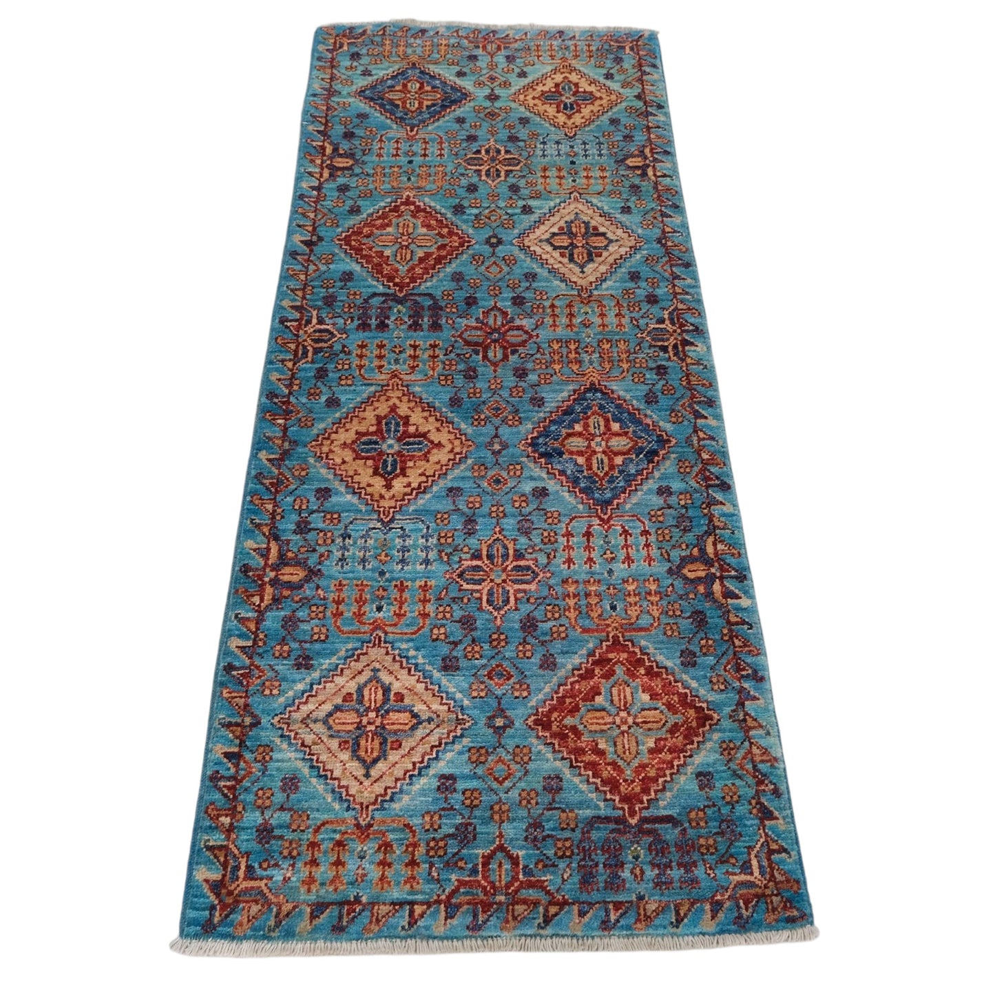 ARYANA ARYAN LIGHT BLUE / NAVY 2' X 5'