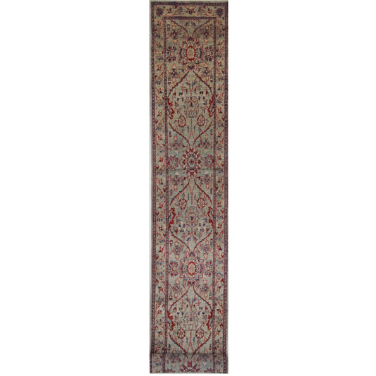 ARYANA ARYAN LIGHT GREEN / LIGHT GREEN 2'4" X 15'4"