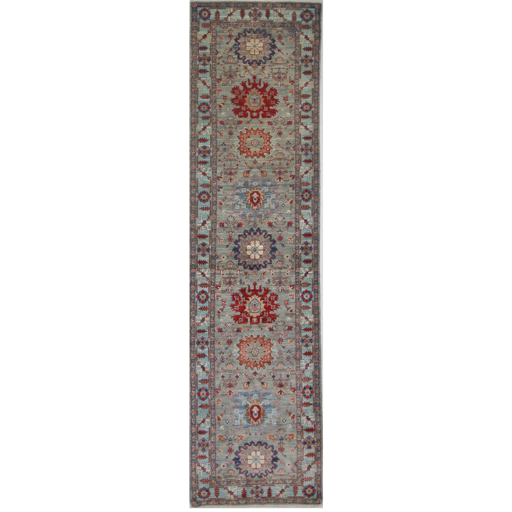 ARYANA ARYAN LIGHT GREEN / LIGHT BLUE 2'7" X 9'11"