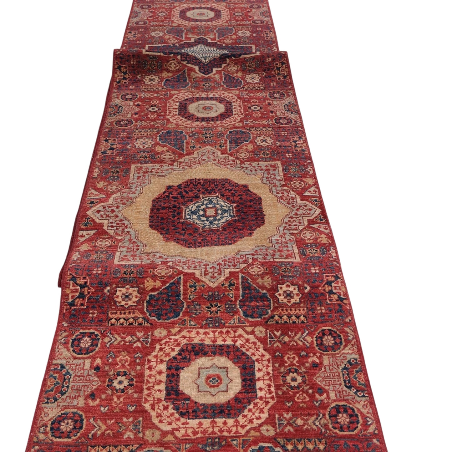 ARYANA ARYAN RED / NAVY 2'4" X 27'9"