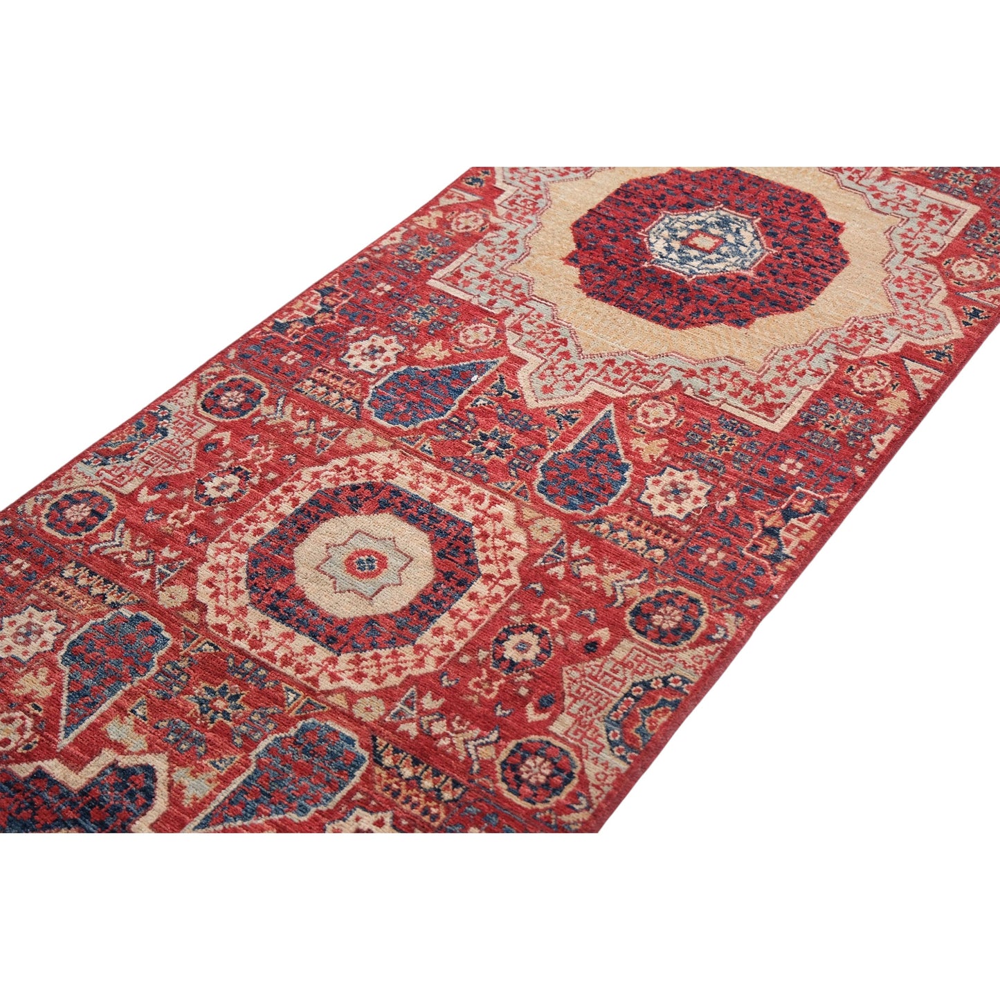 ARYANA ARYAN RED / NAVY 2'4" X 27'9"
