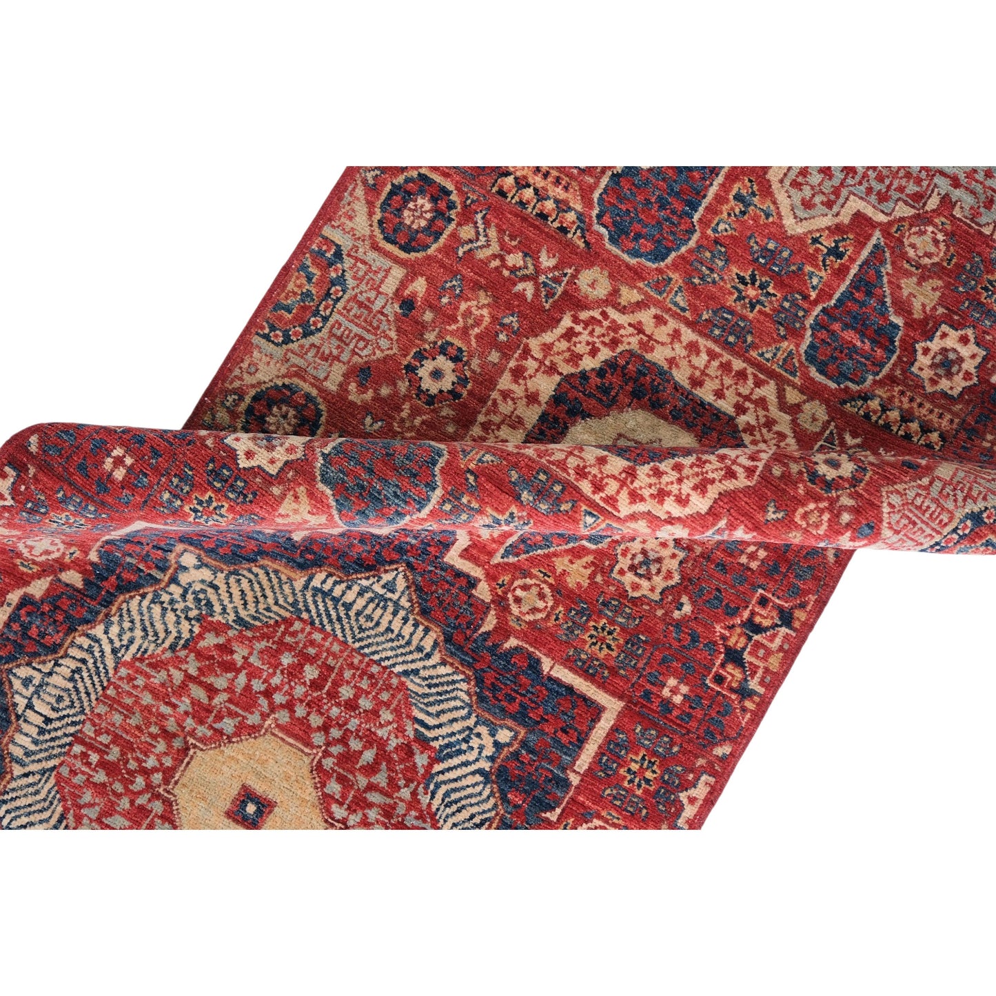 ARYANA ARYAN RED / NAVY 2'4" X 27'9"